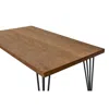 Creative Images Contemporary Air Slaked Elm Veneer Top Dining Table