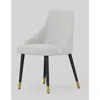 Creative Images Dining Chair In White Farbric, Set Of 2