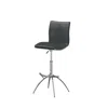 Creative Images Grey Pu Seat, Chrome Base Stool, Set Of 2