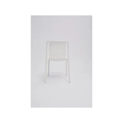 Creative Images International Set Of 4 Polypropylene Side Chair, White