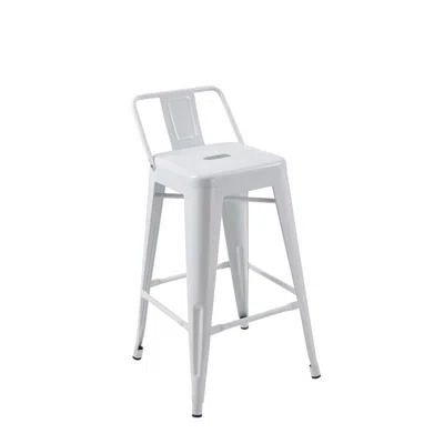 Creative Images Metal Bar Stool, 30", Set Of 4 In White
