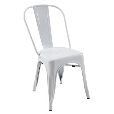 Creative Images Metal Chair, Set Of 4 In White