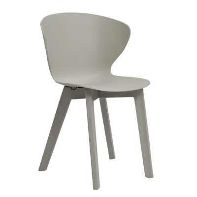 Creative Images Midcentury Polypropylene Side Chair, Set Of 4 In Gray