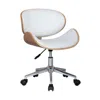 Creative Images Office Chair W/ Wood Seat And Pu Cushion