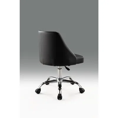 Creative Images Office Chair With Chrome Base In Black