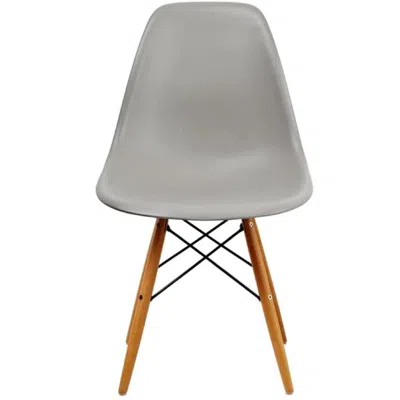 Creative Images Pp Chair With Wood Legs,gray, Set Of 2