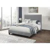 Creative Images Queen Fabric Bed, Grey