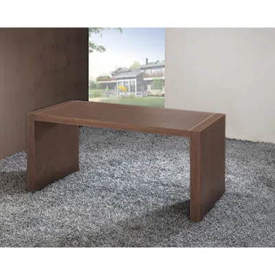 Creative Images Walnut Wood Computer Desk In Brown