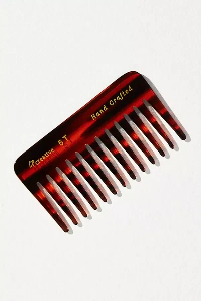 Creative Pro Hair Tools Wide-tooth 4 Inch Tortoise Comb In Multicolor