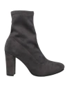 Creative Woman Ankle Boots Lead Size 10 Textile Fibers In Gray