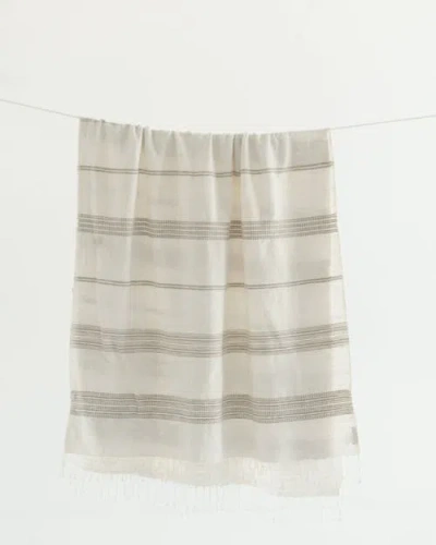 Creative Women Aden Cotton Bath Towel In Neutral