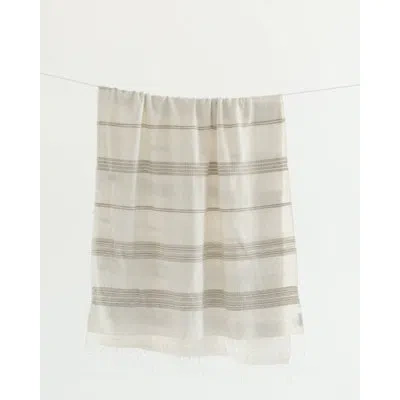 Creative Women Aden Cotton Bath Towel In Beige