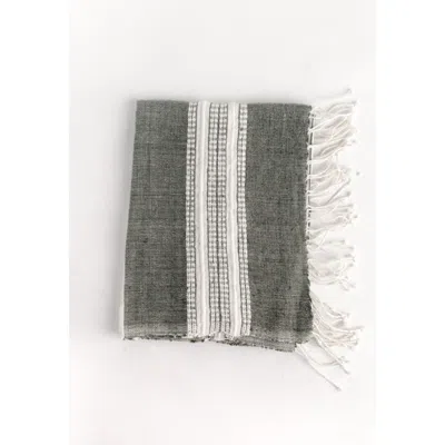 Creative Women Aden Cotton Hand Towel In Green