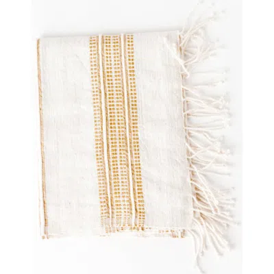 Creative Women Aden Cotton Hand Towel In Brown