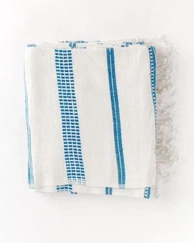 Creative Women Aden Cotton Tablecloth In Blue