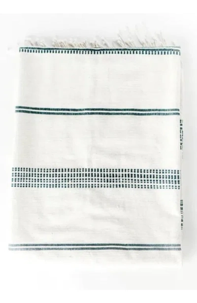 Creative Women Aden Throw In Navy Stripe