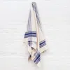 Creative Women Cabin Hatch Cotton Throw Blanket In Navy
