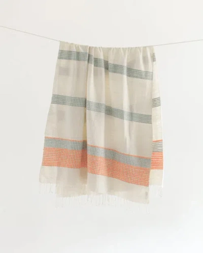 Creative Women Camden Handwoven Cotton Throw Blanket In Multi
