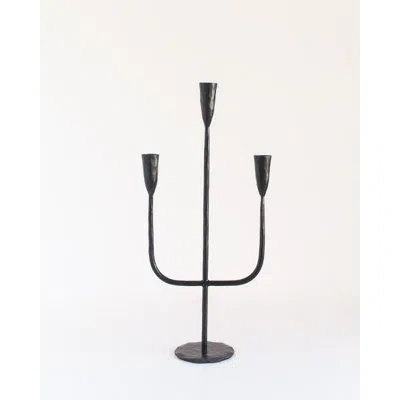 Creative Women Candelabra -finish In Black
