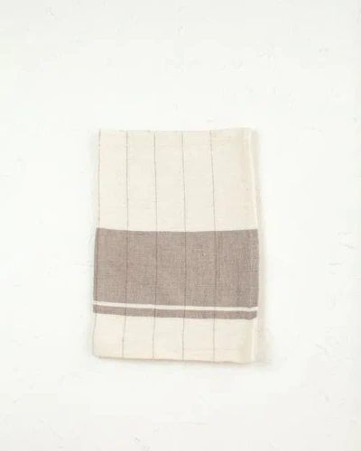 Creative Women Chelsea Cotton Tea Towel In Gray
