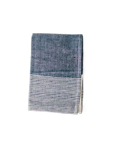 Creative Women Chesapeake Cotton Tea Towel, Set Of 2 In Blue