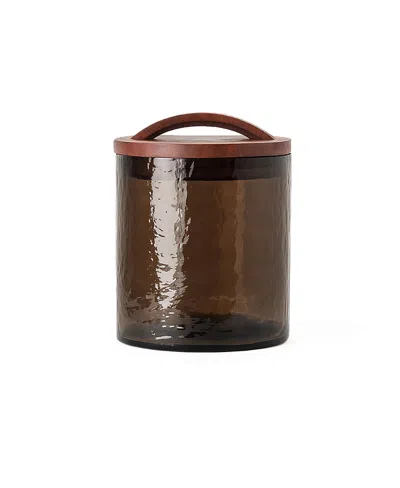 Creative Women Glass Canister In Brown