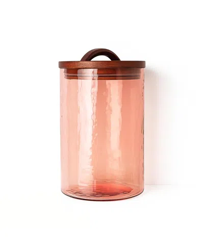 Creative Women Glass Canister In Pink