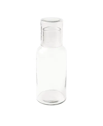 Creative Women Glass Carafe And Cup In Transparent