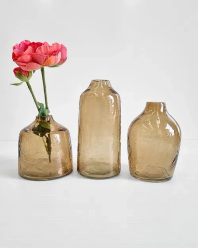Creative Women Hammered Glass Bud Vases