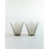 Creative Women Handblown Hammered Dessert Cup In Gray