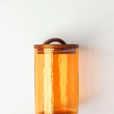 Creative Women Large Canister In Orange