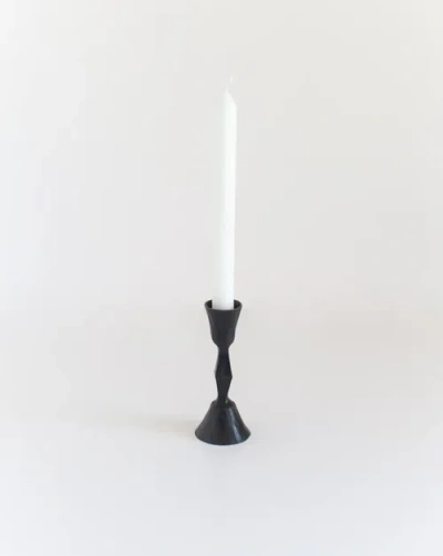 CREATIVE WOMEN CREATIVE WOMEN LOW DIAMOND HAND-FORGED IRON CANDLE STAND