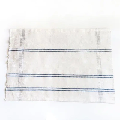 Creative Women Ribbons Cotton Bath Mat In Blue