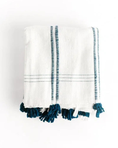 Creative Women Ribbons Cotton Table Runner In White