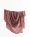 Creative Women Stone Washed Linen Tablecloth In Red