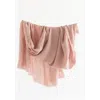 Creative Women Stone Washed Linen Throw In Blush