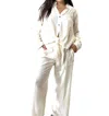 Creative Wraps Coastal Bound 2 Piece Capri Set In Cream In Neutral