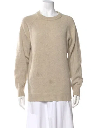 Pre-owned Creatures Of Comfort Cashmere Crew Neck Sweater In Neutral