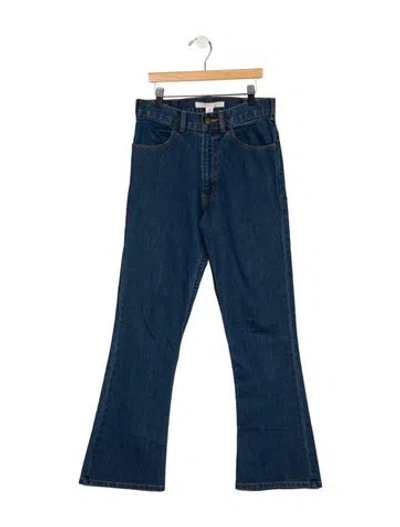 Pre-owned Creatures Of Comfort High-rise Flared Jeans In Blue
