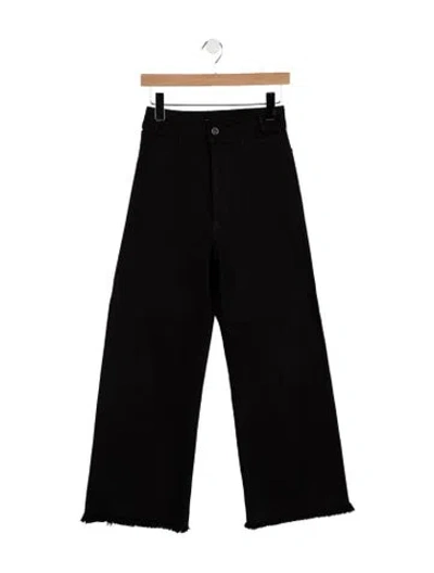 Pre-owned Creatures Of Comfort High-rise Wide Leg Jeans In Black