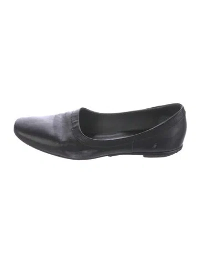 Pre-owned Creatures Of Comfort Leather Ballet Flats In Black