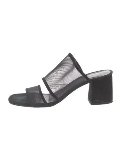 Pre-owned Creatures Of Comfort Mesh Slides In Gray