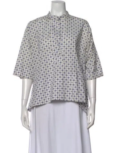 Pre-owned Creatures Of Comfort Patterned Short Sleeve Top In Multi