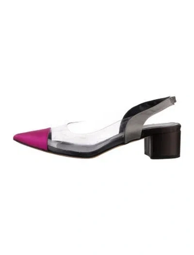 Pre-owned Creatures Of Comfort Pvc Slingback Pumps