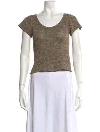 Pre-owned Creatures Of Comfort Scoop Neck Sweater In Neutral
