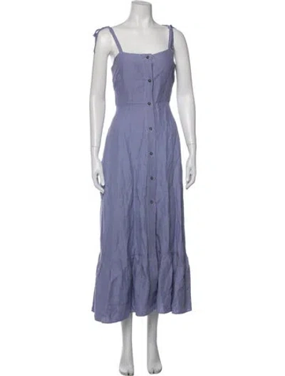 Pre-owned Creatures Of Comfort Silk Long Dress In Purple