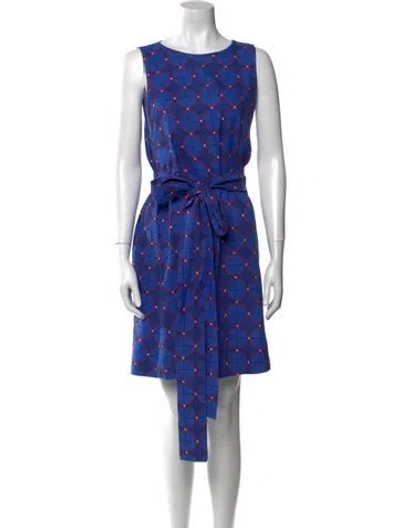 Pre-owned Creatures Of Comfort Silk Mini Dress In Blue