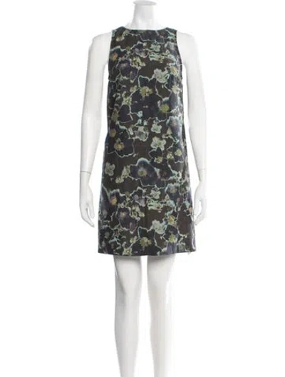 Pre-owned Creatures Of Comfort Silk Mini Dress In Gray