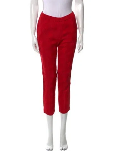Pre-owned Creatures Of Comfort Skinny Leg Pants In Red
