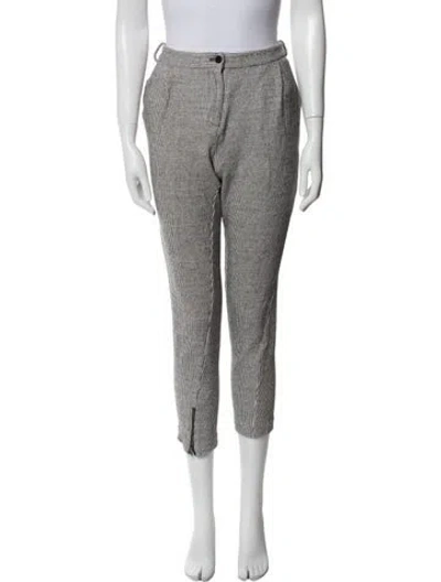 Pre-owned Creatures Of Comfort Striped Skinny Leg Pants In White